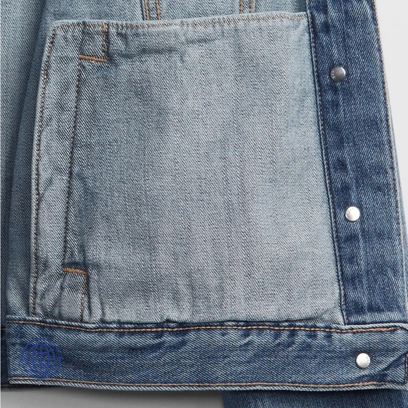 NWT GAP Icon Denim Jacket With Washwell Color: Medium Wash SIZE XL - Picture 4 of 6